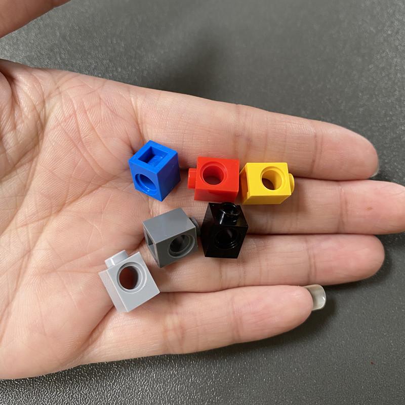 Compatible Building Block 6541 Hole Brick Technology Mechanical Building Block Accessories 1X1 With 1 Hole Bump High Brick 4119014