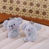 Bag Charm 3D Flocking Pendant Pet Pendant Koala Key Ring Koala Animal Keychains  Friend Gift