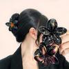 Коготь для волос в форме цветка, противоскользящие зубы, декоративная заколка для волос, градиент цвета, когти для волос на затылке, головной убор с цветком