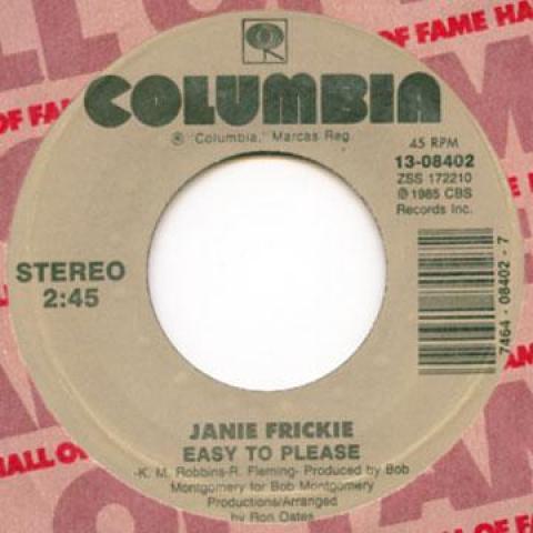 7-дюймовая пластинка JANIE FRICKIE - Easy To Please / Always Have Always 1308402 Columbia 1986 США Поп