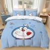 Japanese Anime Dora-emon Quilt Duvet Pillowcase 3D Printed D-Doraemon Bedding Set Duvet Cover for Children and Girls Boys Teen