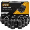 JCB 1" Cr-Mo 12-point Deep Impact Socket Set 14 Pieces