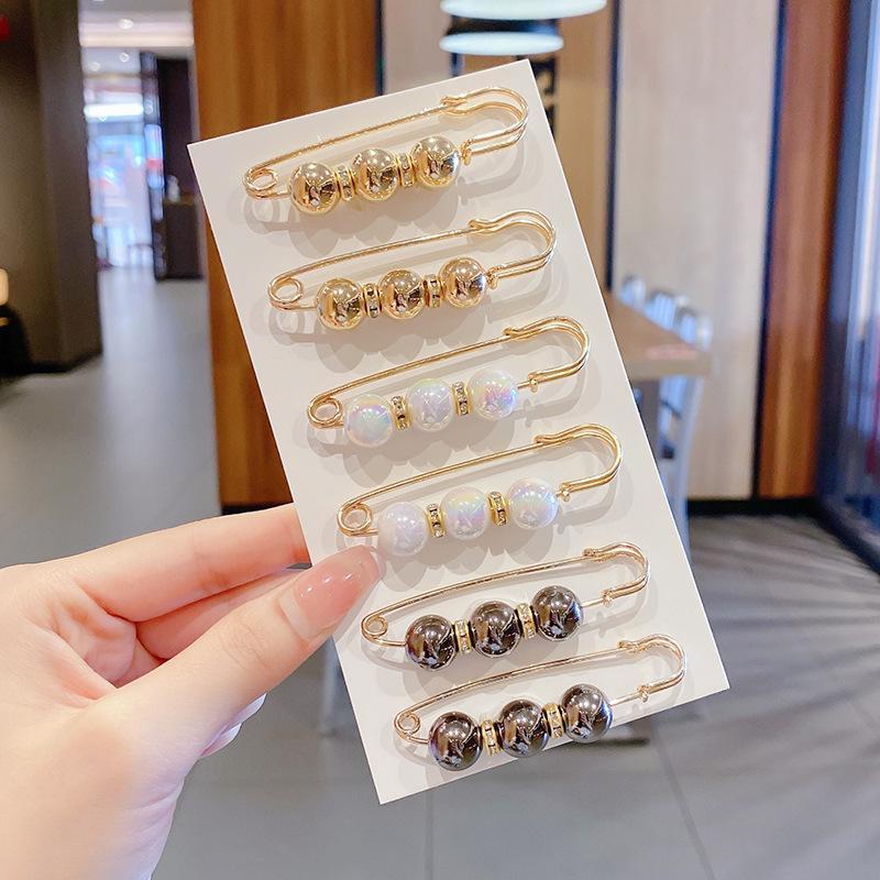 Элегантная брошь и булавка на талию с жемчугом для женщин