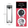 Xeno Double-Wall Glass Tea Infuser Mug