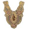 Elegant Embroidered Lace Collar Neckline Appliques Trim with Sequins Ethnic Style Sew On Patches for Fashionable Women