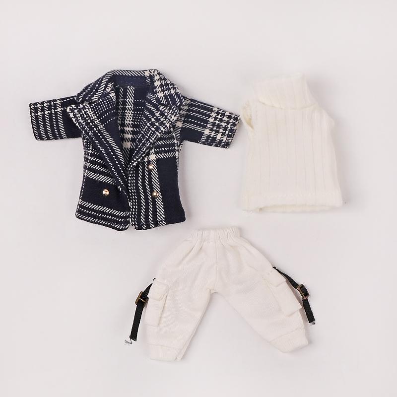 Блейзер Ob11 В клетку Ветровка Одежда для кукол Molly Baby 12 точек BJD Набор для Obitsu11 GSC Molly Кукла 1/12 Одежда для кукол Аксессуары для кукол