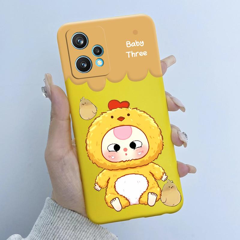 Чехол для телефона Realme 9 Pro Plus RMX3392 RMX3393 Дизайн 'Цветочная Девочка' Мягкий Силикон ТПУ Задняя Панель Для Realme9 4G RMX3521 Чехлы