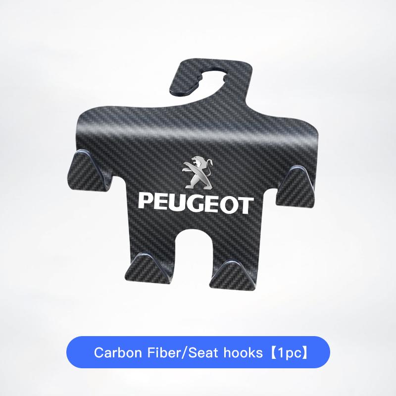 Car Seat Back Hook Phone Holder Stand Hooks Accessories For Peugeot 408 308 5008 208 2008 3008 Landtrek Rifter 508 301 Valve cap