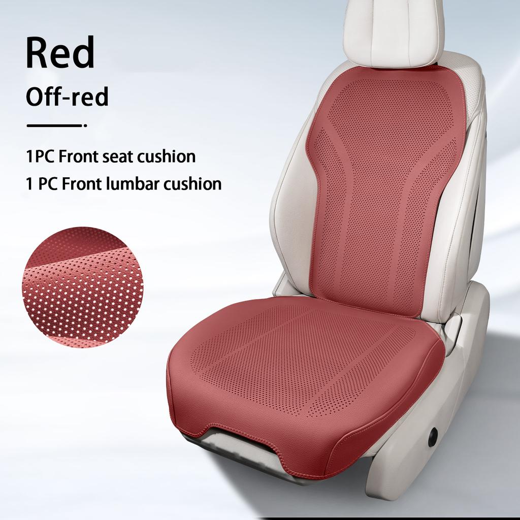 Four Season Universal Car Seat Cushion Leather Protector Mat Breathable High Rebound Sponge Seat Cover Interior Accessories