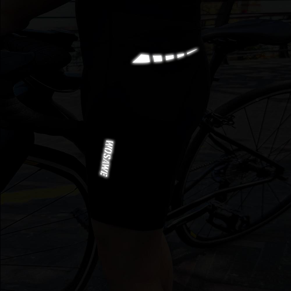 Wosawe Женские велосипедные шорты, шорты для гонок на внедорожных велосипедах, 5D гелевые подушечки, одежда для велосипеда