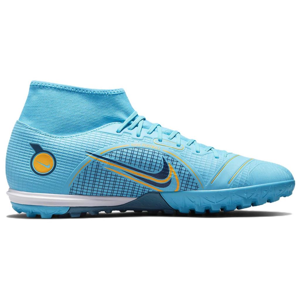 Nike Mercurial Superfly 8 Academy TF Chlorine Blue Men Sneakers Marina Laser-Orange DJ2878-484