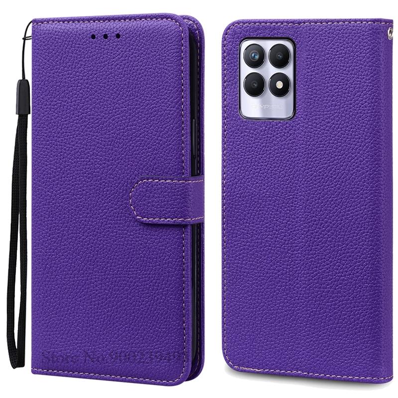 Case For Realme 8i Case Soft Silicone Wallet Flip Leather Case For Realme 8i Phone Case Realme 8 I Cover Coque Fundas
