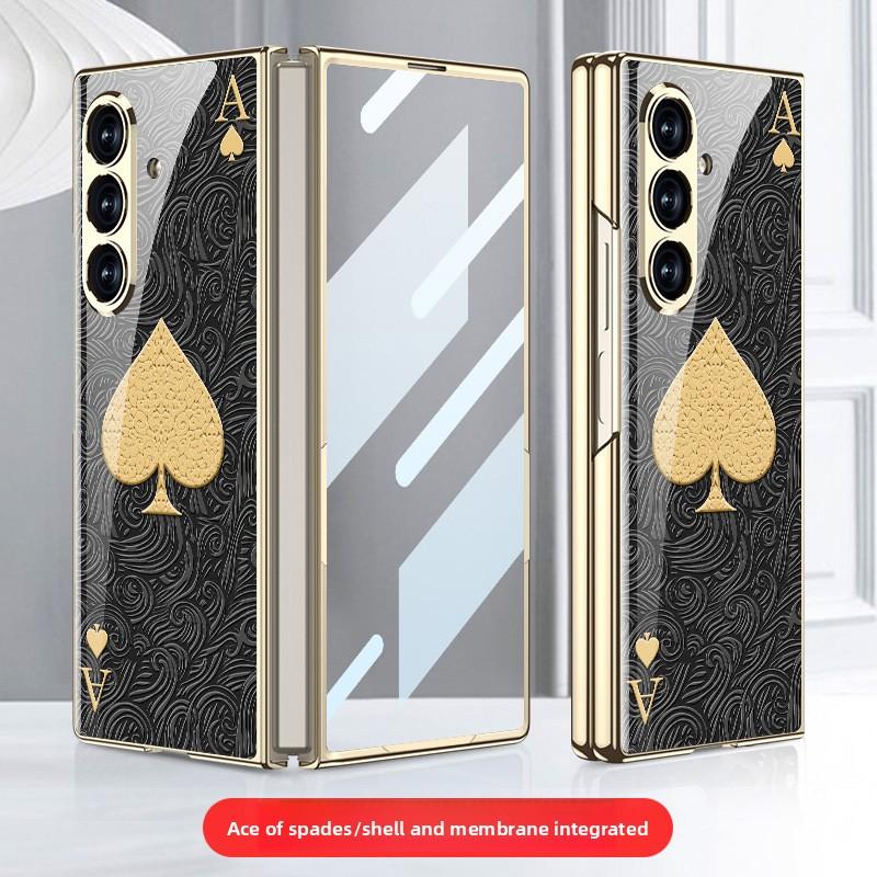 Folding Mobile Phone Case Is Suitable for Samsung Zfold7 Tempered Glass Case Fold7 Shell Film Integrated Business All-inclusive Flip