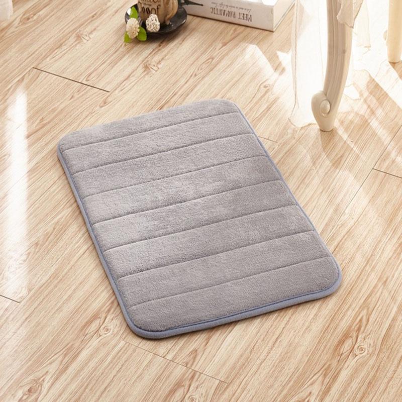 Soft And Plush Memory Foam Bathroom Rug With Shock-absorbing Non-slip Design