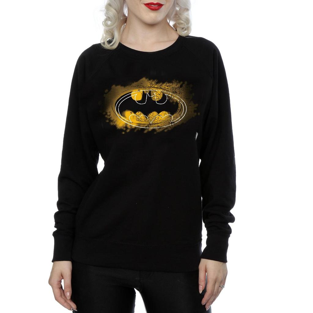 DC Comics Womens/Ladies Batman Spray Logo Sweatshirt