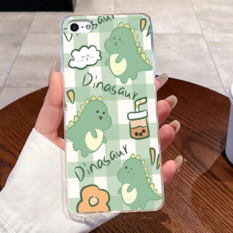 Чехол для iPhone 5 5s 4 4s Чехол Эстетичный Модный Милый Кот Астронавт Мягкий Силикон Задняя Крышка iP5 iP 4 Прозрачный Чехол для Телефона