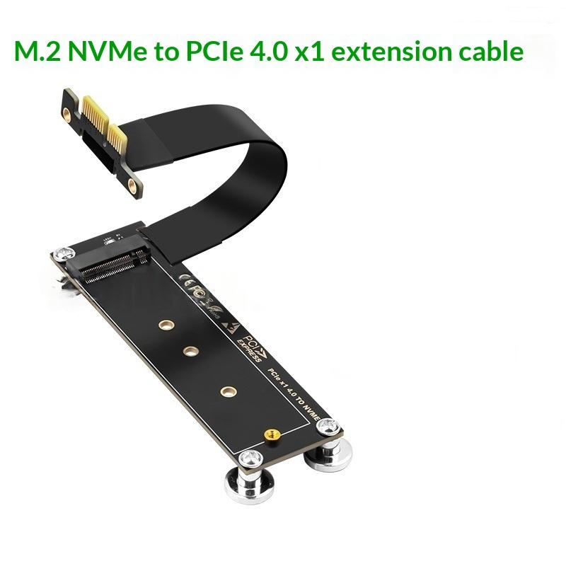 1 шт. M.2 Nvme Ssd к X1 Поддержка Настольный ПК M.2 Nvme к Pcie X1 X4 X8 X16 Карта-переходник Прямоугольный Кабель-удлинитель Pci Express