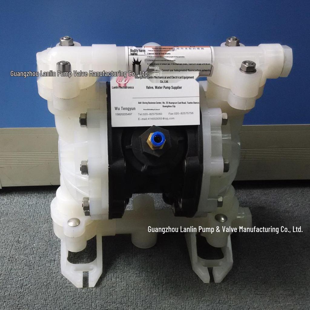Pneumatic Corrosion-Resistant Diaphragm Pump QBY-50 with Plastic Filter Press