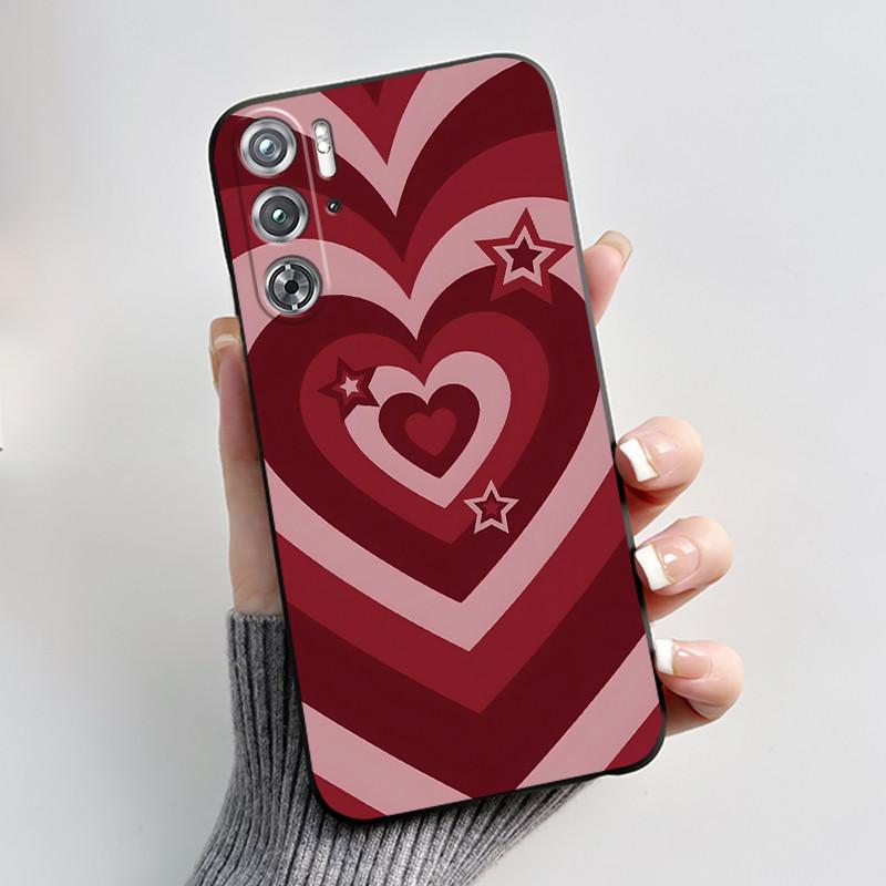 Чехол для телефона ZTE Nubia Red Magic Redmagic 9 9S Pro Plus 5G, милый кролик с сердцем, защитный, черный матовый ТПУ, мягкий чехол-бампер