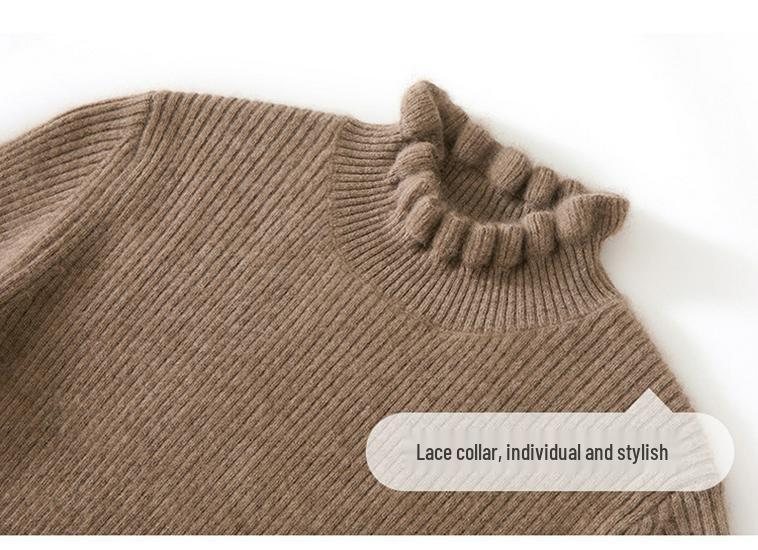 Autumn Winter Cashmere Knit Base Layer - Women's Soft & Comfortable Solid Color Fashion Top