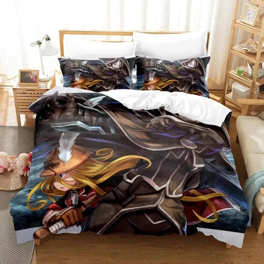 Fashion Printing Anime Made In Abyss Bedding Set Boys Girls Twin Queen Size Duvet Cover Pillowcase Bed Kids Adult Home Textiles