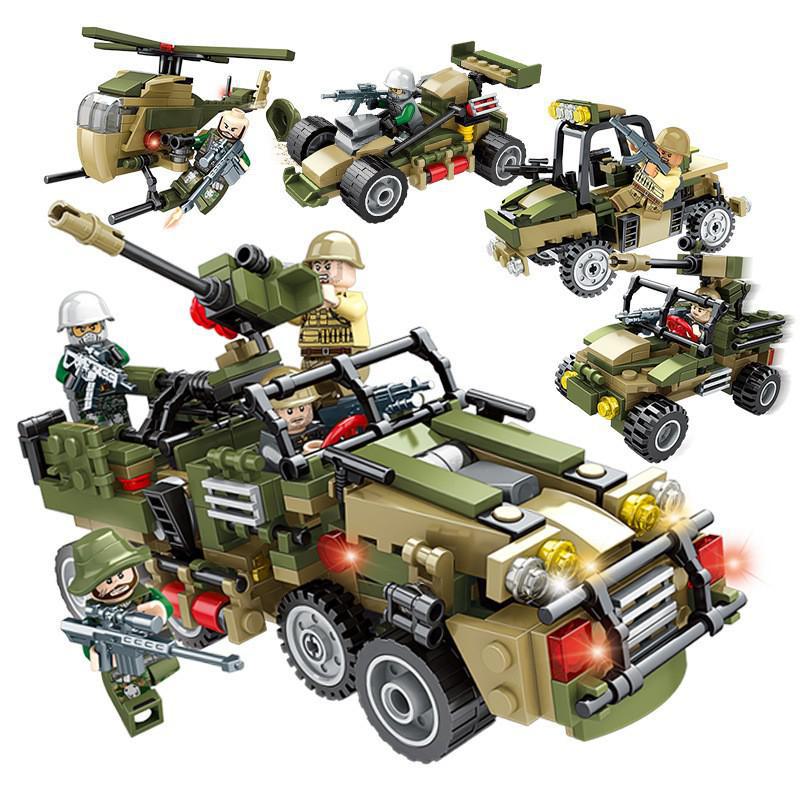 "Совместимые Lego Kaiyi Межграничные Маленькие Частицы Военные Животные Образовательные Строительные Блоки Игрушки для Детей"