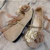 Туфли в стиле сказки Женские Вечная роза Цветок Балетки Женские Осенние Милые Ленточные завязки Цепочка на ногу Мэри Джейн Лоферы Лолита