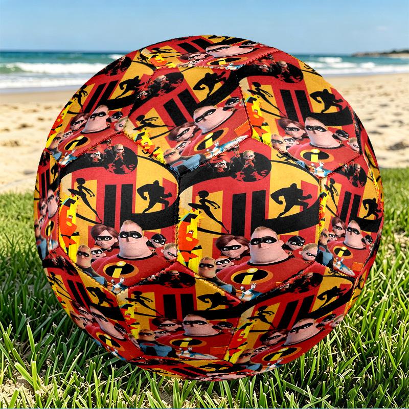 Incredibles Print Size 5 Soccer Ball, PU Wear Resistant Football for Match Training and Daily Practice, Birthday Gift for Soccer Fans