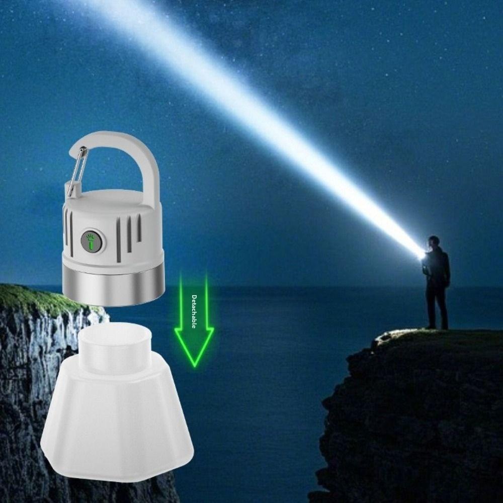 Handheld Mini LED Flashlight Hanging Function Outdoor Camping Light Outdoor Activities