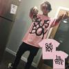 Горячий рэпер Lil Peep Sus Boy Розовая футболка Мужская Женская Мода Хип-хоп Футболка с коротким рукавом Высокое качество Y2k Короткие рукава Классическая