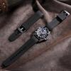 22 мм 24 мм 26 мм Силиконовый ремешок для часов с изогнутым концом для Seiko для Водного Призрака Мягкая резиновая лента Водонепроницаемый универсальный браслет для дайвинга