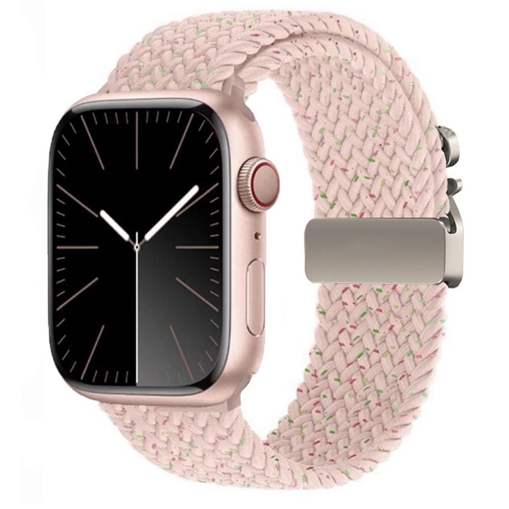 1Pcs Nylon Apple Watch Strap for Apple Watch S10 46mm 42mm Ultra 2 49mm 44 45 41 40 38mm Band for IWatch 10 9 6 5 SE 7 8 4 3 Smart Watch Accessories