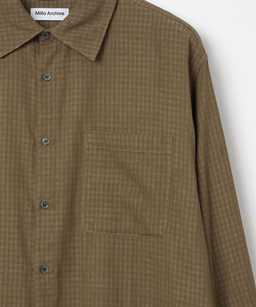 MILLO ARCHIVE Double Layered Shirt [Brown]