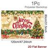 Merry Christmas Banner Backdrops Santa Claus Background Christmas Decorations 2025 for Home Navidad Natal Noel New Year 2026