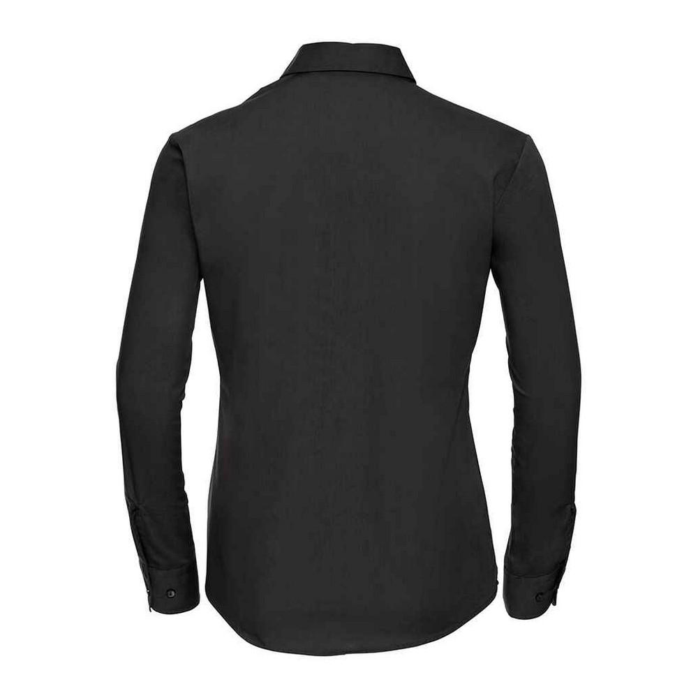 Russell Womens/Ladies Classic Cotton Poplin Long-Sleeved Shirt