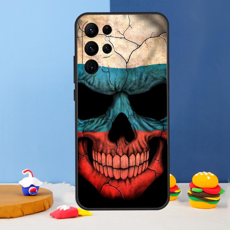 Russian Flag Phone Case For Samsung Galaxy S25 Ultra S9 S10 S20 S21 S22 Plus S23 FE S24 Ultra Cover Coque