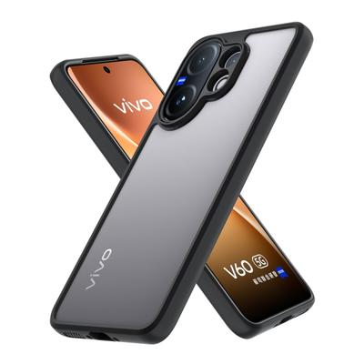 Для vivo V60 5G чехол Для Чехол для vivo V60 5G ТПУ чехол Простой черный матовый чехол Чехол для телефона с защитой от отпечатков пальцев Для vivo V60 5G