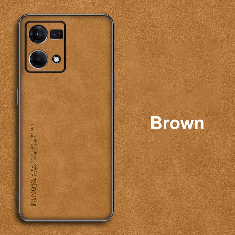Роскошный чехол из искусственной кожи для OPPO Reno 7 4G 8 Pro Plus 7 Lite 7Z 5G, матовый силиконовый защитный чехол для телефона OPPO F21 Pro