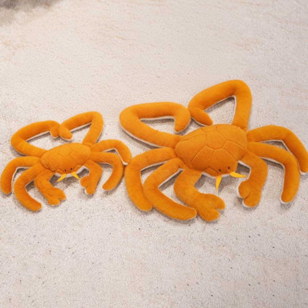 Simulation Crab Plush Toy Fluffy Sea Animal Doll Sleeping Pillow Crab Plush Doll Christmas Toy