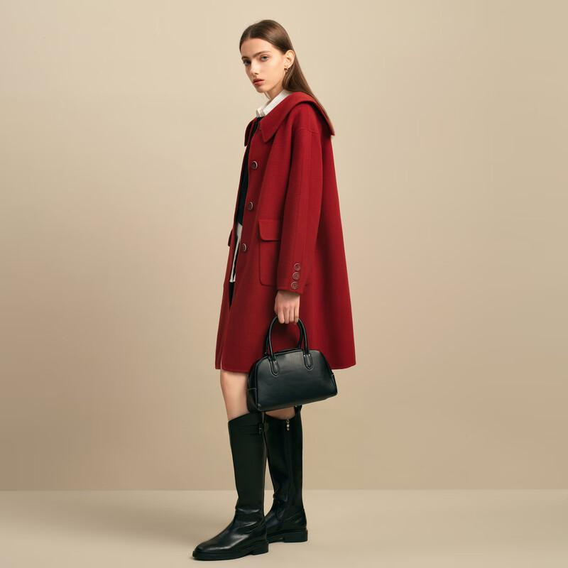 Elva' Island Women's Short Double-Faced Wool Coat