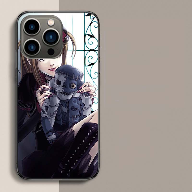 Чехол для телефона Аниме Тетрадь смерти Аманэ Миса Для Iphone 17 Air 15 Pro 14 Plus 16 Pro Max 12 13 Mini 11 16E X XS Чехол Милые Fundas