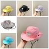 Korean Style Summer Kid Sunhat Quick-dry Children's Fisherman Hat Candy Color Bucket Hat  Girls
