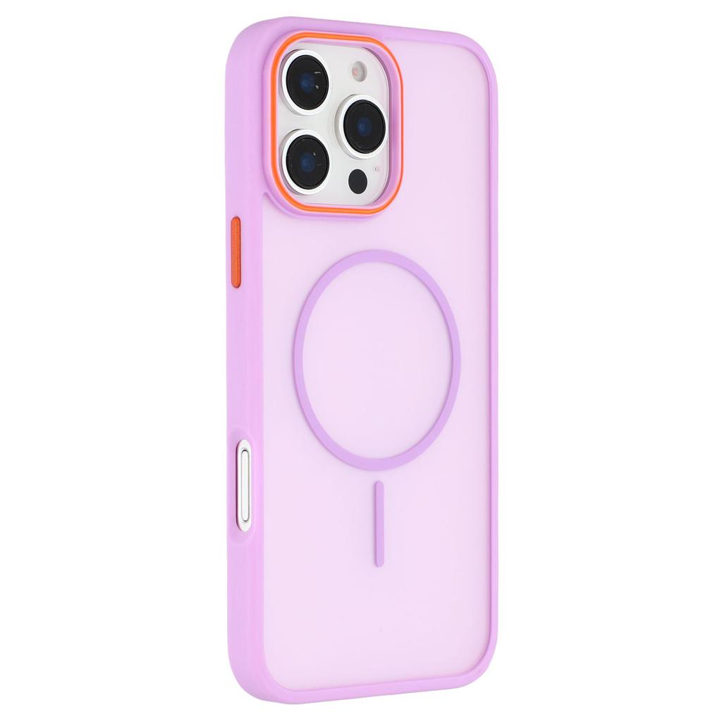 For iPhone 16 Pro Magnetic Case Skin Touch TPU+PC Phone Back Cover