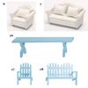 Children Decoration Dolls Miniature Soft Sofa Dollhouse Mini Furniture Toys Pretend Play Toy
