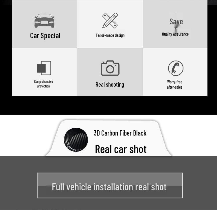 Наклейка для отделки салона из углеродного волокна для Volvo XC60 '18-'21 - Бесплатная замена