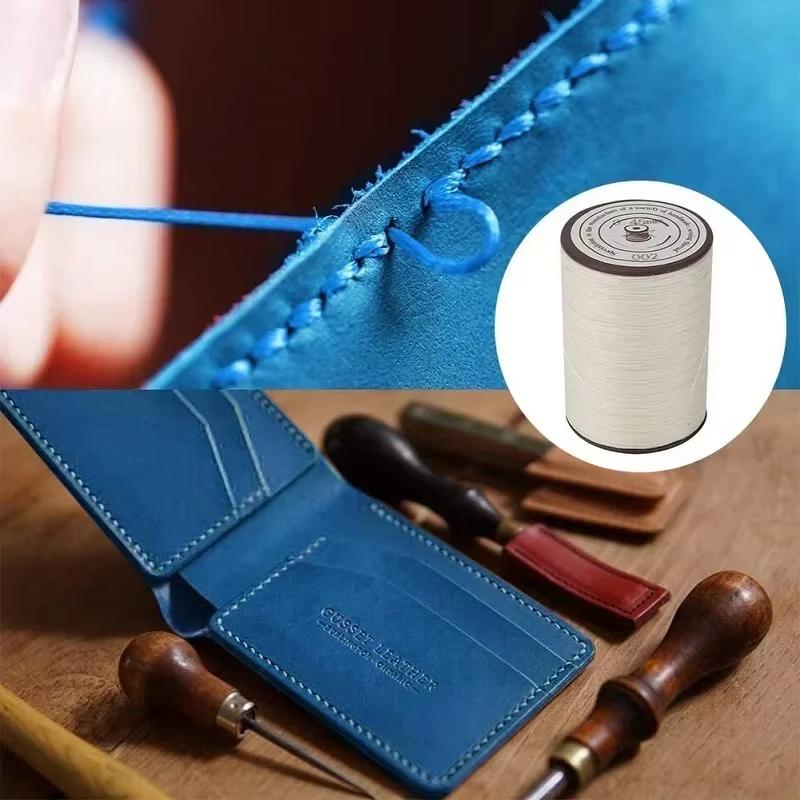 Round Leather Sewing Wax Thread Cord Handwork Knitting Craft Wax Thread for Leather DIY Project Necklace Bracelet Round 40Colors