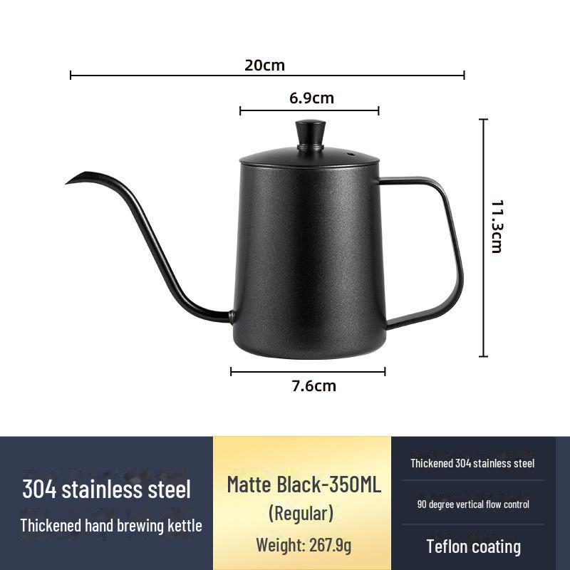Hand Stainless Coffee Steel 304 Brewer With Hanging Ear And Long Spout