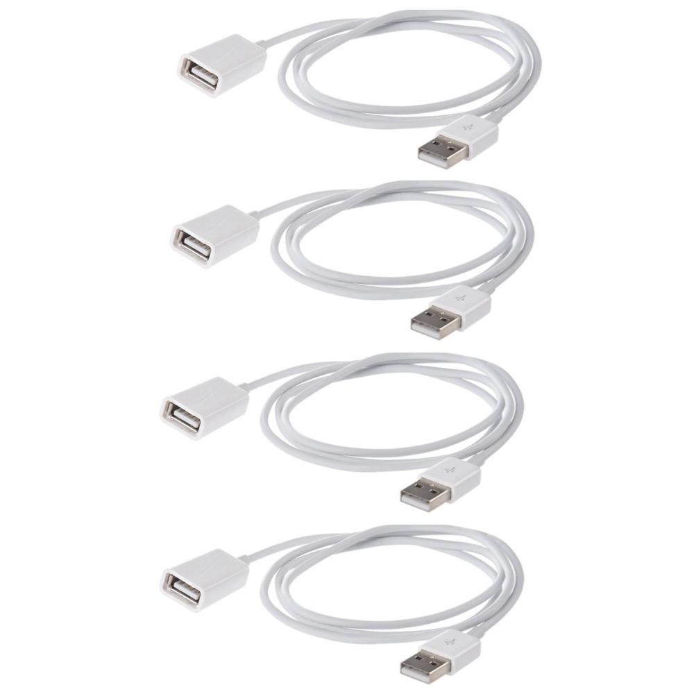 1-5 шт. Кабель-удлинитель USB 2.0, 1 метр/3,3 фута, штекер A-вилка на A-гнездо, высокоскоростная передача данных, универсальный адаптер USB-порта