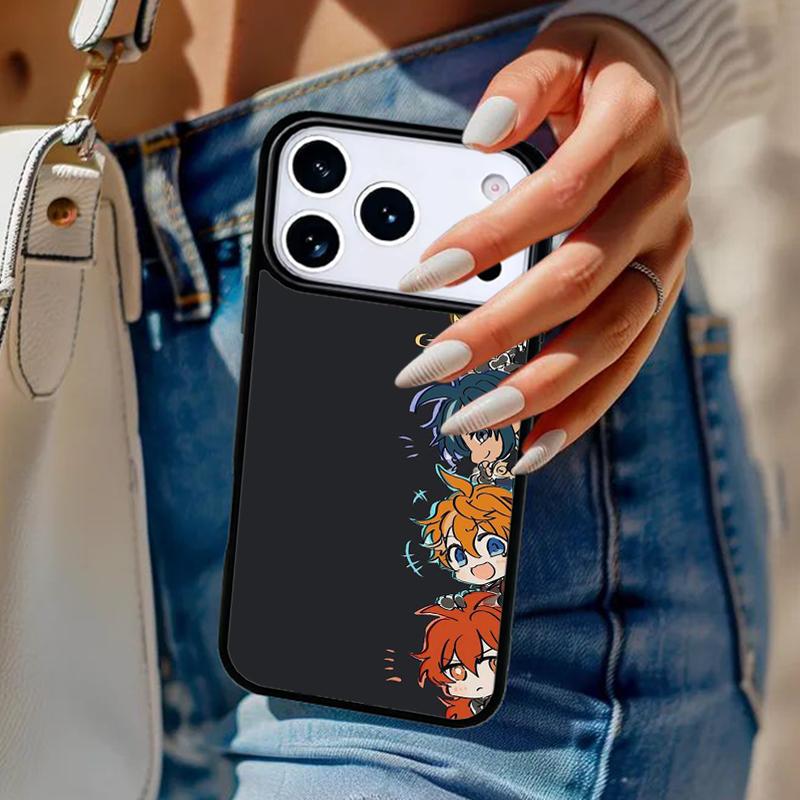 Genshin Impact Anime Cute Phone Case For iPhone 17 Air 14 15 13 12 Max Cover For Apple 14 15 16 16e 11 Pro Max Plus Coque