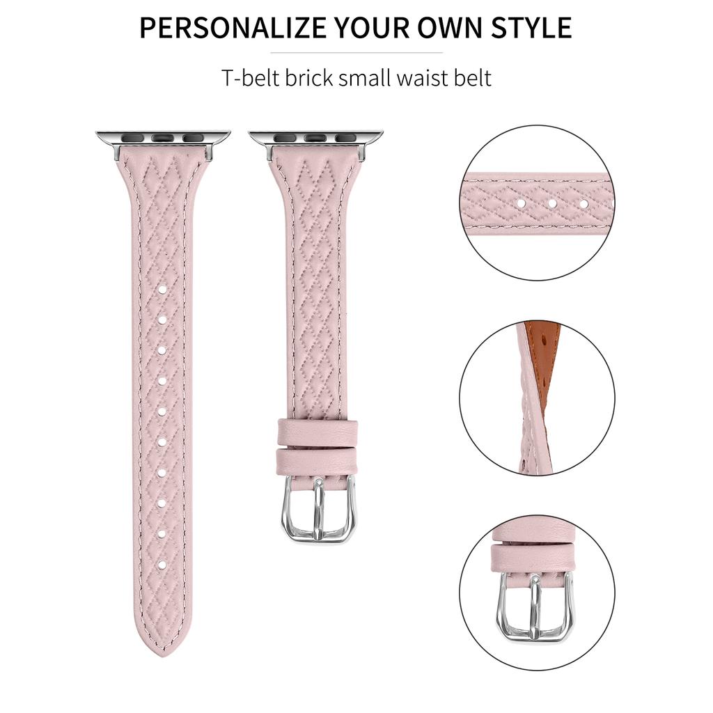 For Apple Watch Series 10 42mm/9 8 7 41mm/SE (2023) SE (2022) SE 6 5 4 40mm/3 2 1 38mm Watch Band Top-Layer Cow Leather Strap